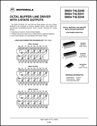 Click here to download SN54LS244J Datasheet