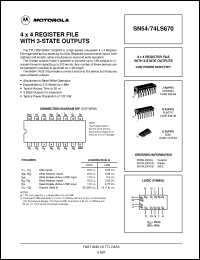 Click here to download SN54LS670 Datasheet
