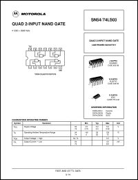 Click here to download SN54LS03 Datasheet