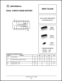 Click here to download SN54LS40 Datasheet