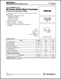 Click here to download MRF150 Datasheet