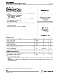 Click here to download MRF1500 Datasheet