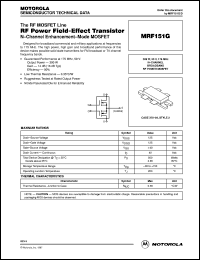 Click here to download MRF151G Datasheet