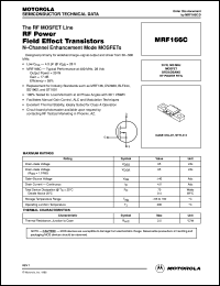 Click here to download MRF166 Datasheet