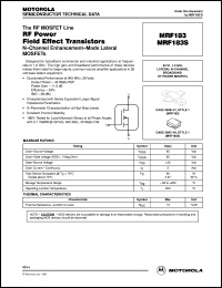 Click here to download MRF183 Datasheet