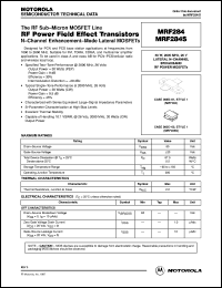 Click here to download MRF284S Datasheet