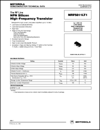 Click here to download MRF5811LT1 Datasheet