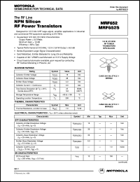 Click here to download MRF652S Datasheet
