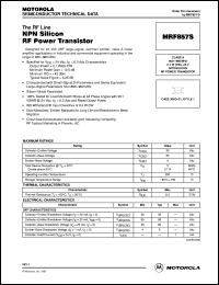 Click here to download MRF857S Datasheet