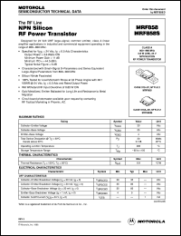 Click here to download MRF858S Datasheet