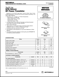 Click here to download MRF859 Datasheet