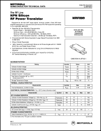 Click here to download MRF899 Datasheet