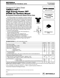 Click here to download MTB15N06 Datasheet