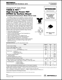 Click here to download MTB2N40 Datasheet