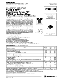 Click here to download MTB3N100 Datasheet