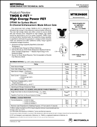 Click here to download MTB3N60 Datasheet