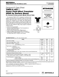 Click here to download MTD4N20 Datasheet