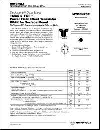 Click here to download MTD6N20 Datasheet
