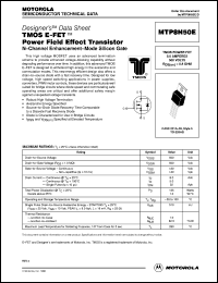 Click here to download MTP8N50 Datasheet