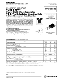 Click here to download MTW45N10 Datasheet