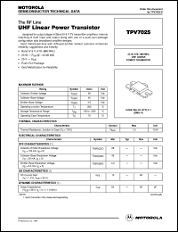 Click here to download TPV7025 Datasheet