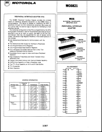 Click here to download MC6821CP Datasheet