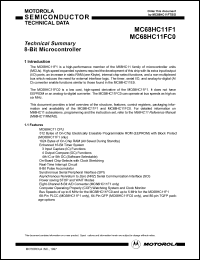 Click here to download MC68HC11F1 Datasheet
