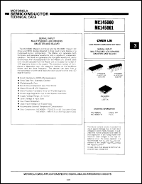 Click here to download MC145001FN Datasheet