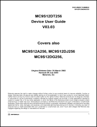 Click here to download MC9S12DT256MPV Datasheet