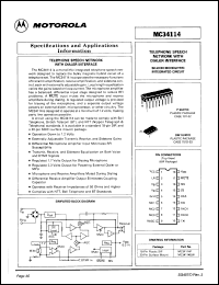 Click here to download MC34114P Datasheet