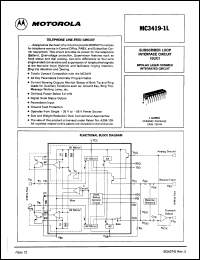Click here to download MC3419-1L Datasheet