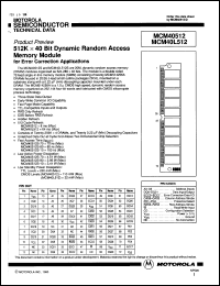 Click here to download MCM40L512SG10 Datasheet