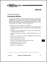 Click here to download MC68194 Datasheet