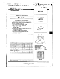 Click here to download MRF848 Datasheet