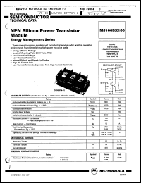 Click here to download MJ100BX100 Datasheet