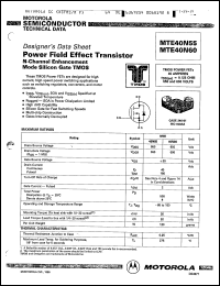 Click here to download MTE40N55 Datasheet