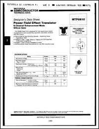 Click here to download MTP6N10 Datasheet