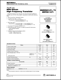Click here to download MRF9011LT1 Datasheet