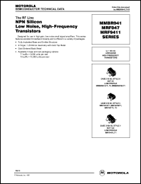 Click here to download MRF9411LT1 Datasheet