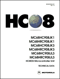 Click here to download MC68HC908JK3CDW Datasheet