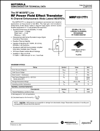 Click here to download MRF1517T1 Datasheet