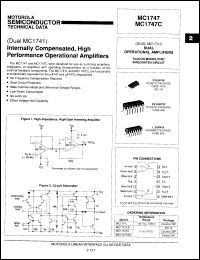 Click here to download MC1747CL Datasheet