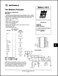 Click here to download MC12513F Datasheet