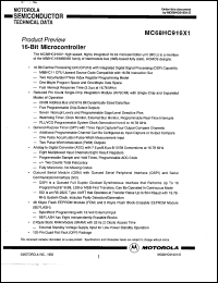 Click here to download MC68HC916X1 Datasheet