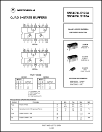 Click here to download SN54LS125A Datasheet