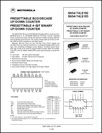 Click here to download 54LS193 Datasheet