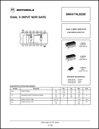 Click here to download 74LS260 Datasheet