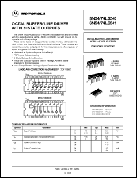 Click here to download 74LS540 Datasheet