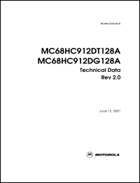 Click here to download MC68HC912DG128A Datasheet