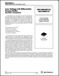 Click here to download MC100LVE310FN Datasheet